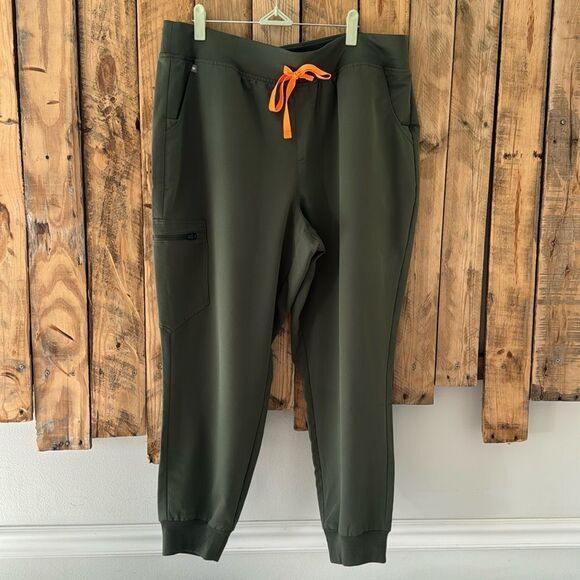 Figs Womens Zamora Jogger Scrub Pants‎ Olive Green Size XXL/P Nursing Medical - Picture 3 of 16